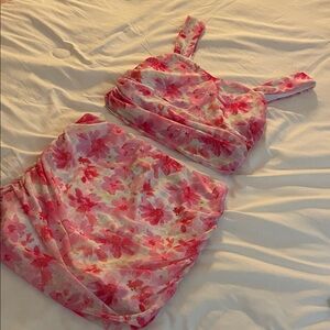 SHEIN Pink Floral Dress